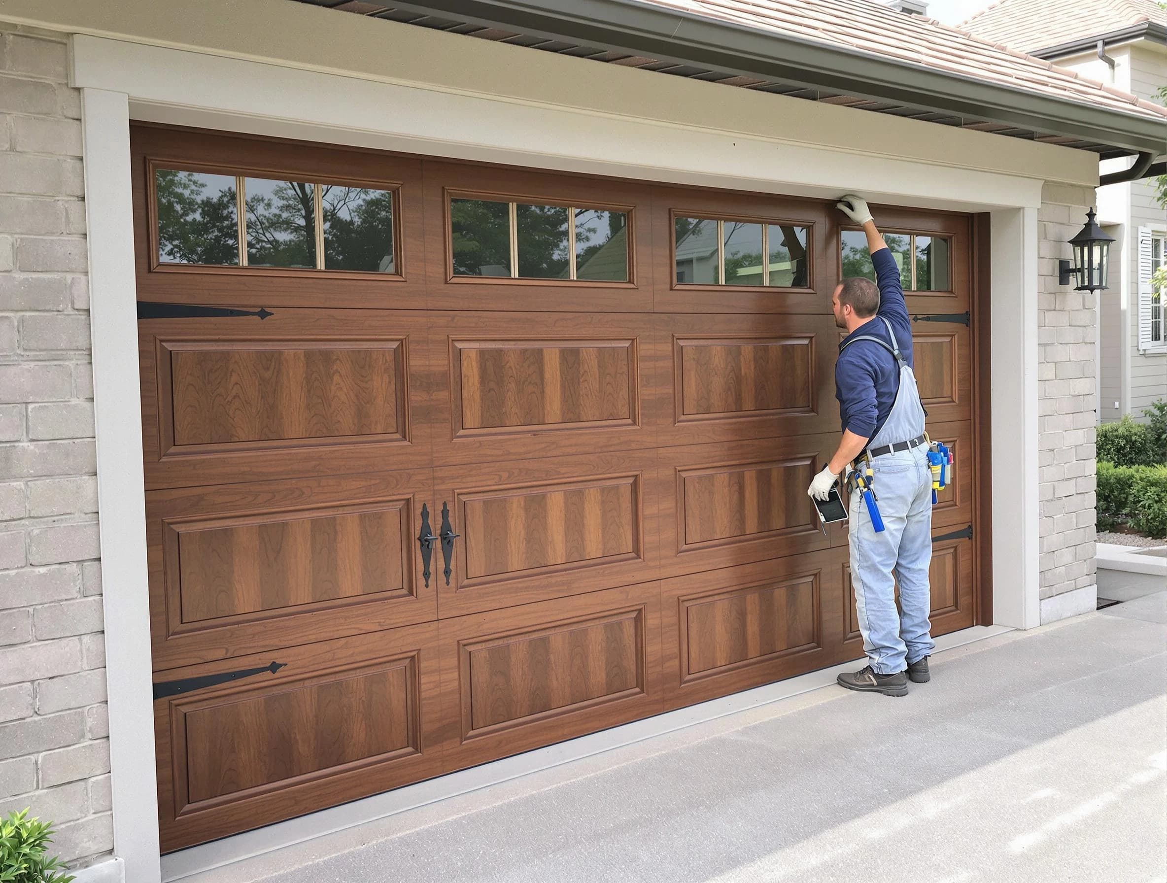 Custom garage door showcase by Manville Garage Door Repair in Manville