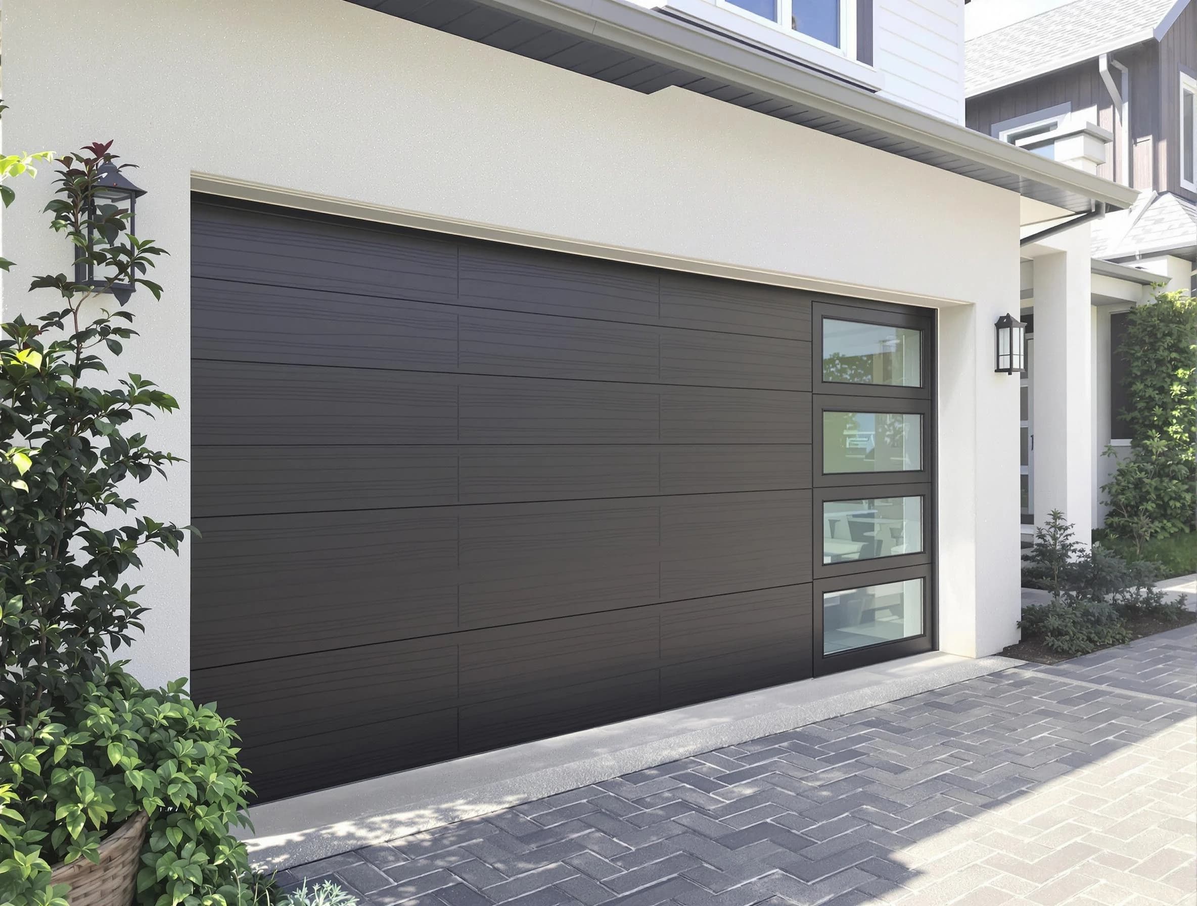 Custom garage door installation by Manville Garage Door Repair in Manville