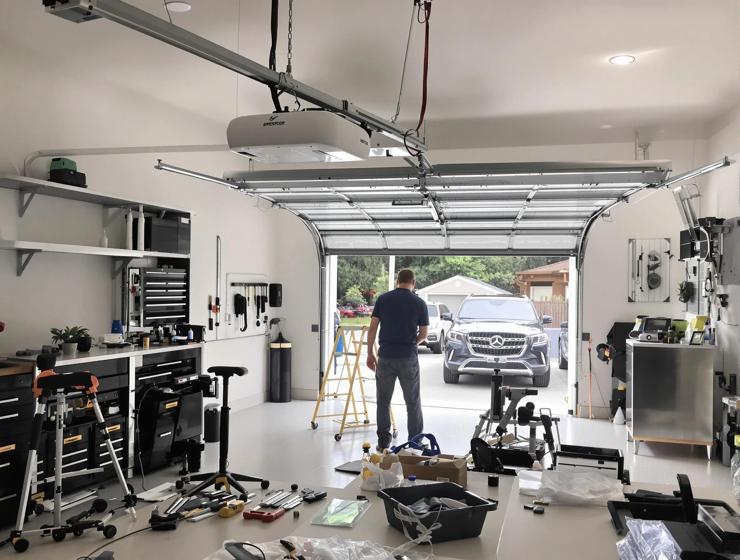 Garage door opener installation by Manville Garage Door Repair in Manville